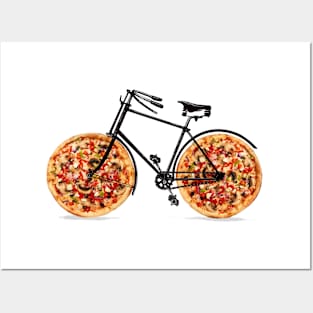 pizza bicycle Posters and Art